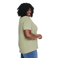 Lane Bryant Women's Plus Crew-Neck T-Shirt