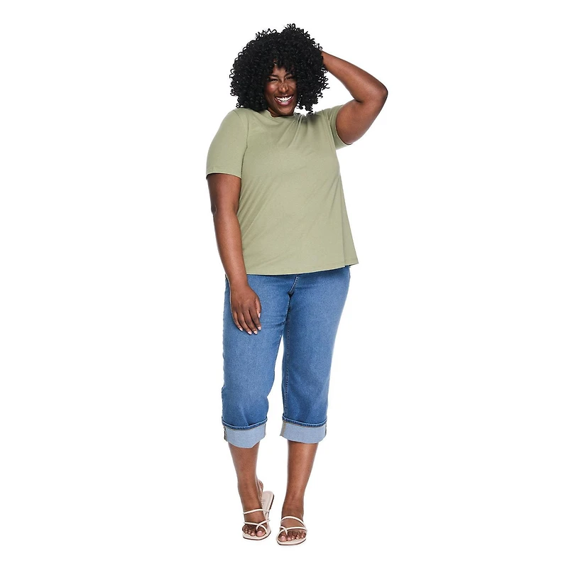 Lane Bryant Women's Plus Crew-Neck T-Shirt