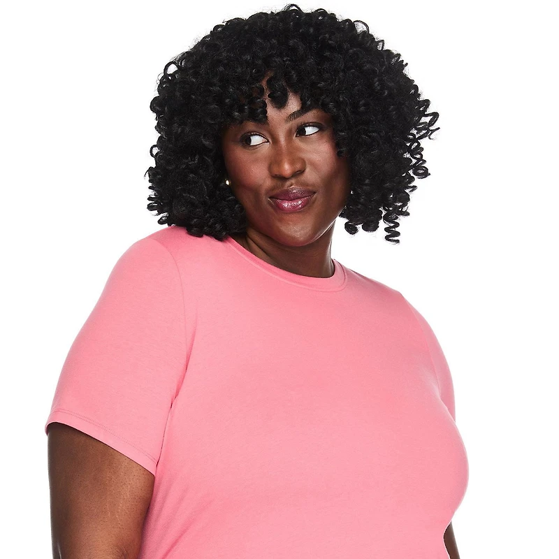 Lane Bryant Women's Plus Crew-Neck T-Shirt Dress