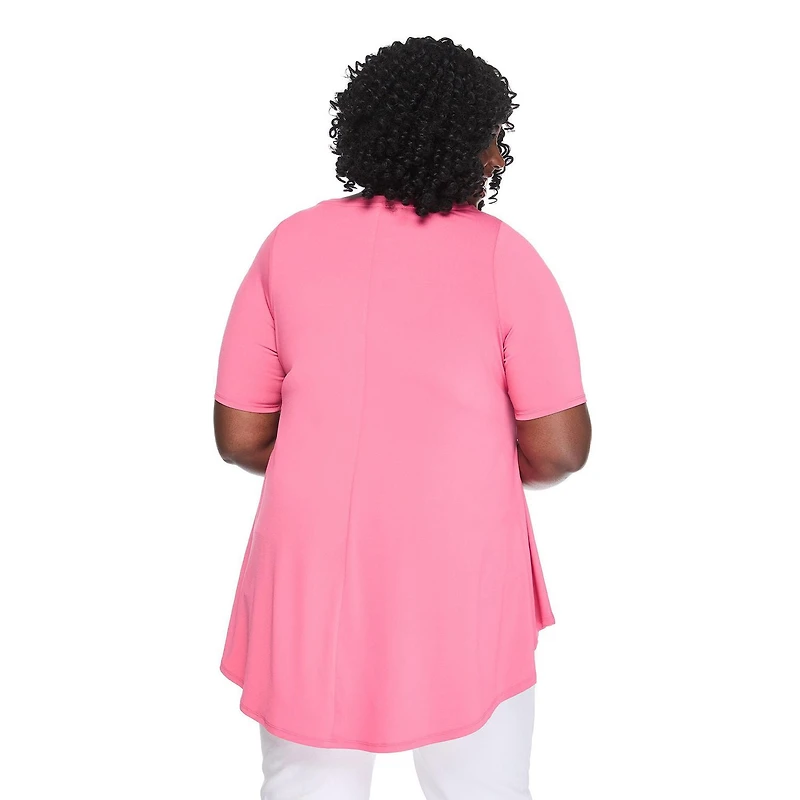 T-shirt à encolure bateau Lane Bryant Plus pour femmes
