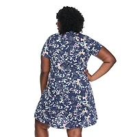 Robe t-shirt à encolure ras du cou Lane Bryant Plus pour femmes