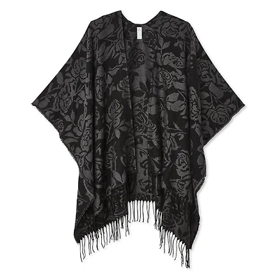 Poncho ruana en jacquard George pour femmes