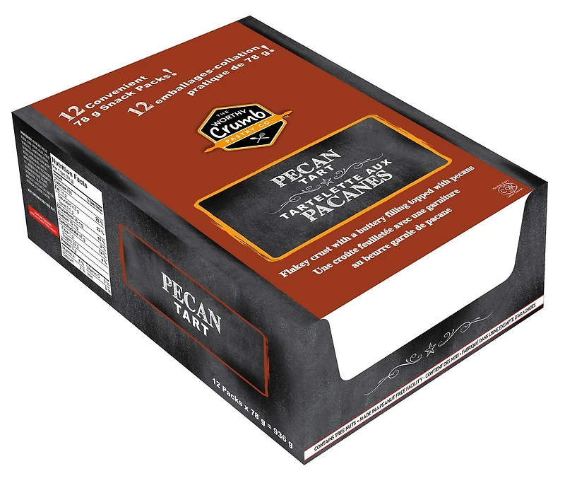 The Worthy Crumb Pastry Co® Pecan Tarts - Individually Wrapped, Quantity – 78 grams