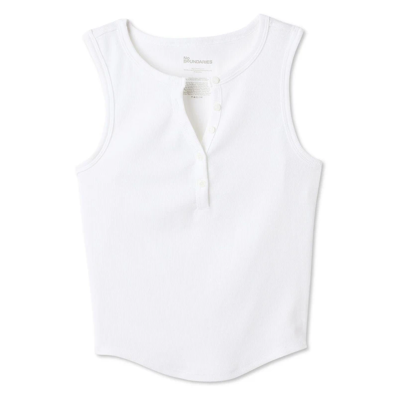 Débardeur à encolure Henley No Boundaries pour femmes
