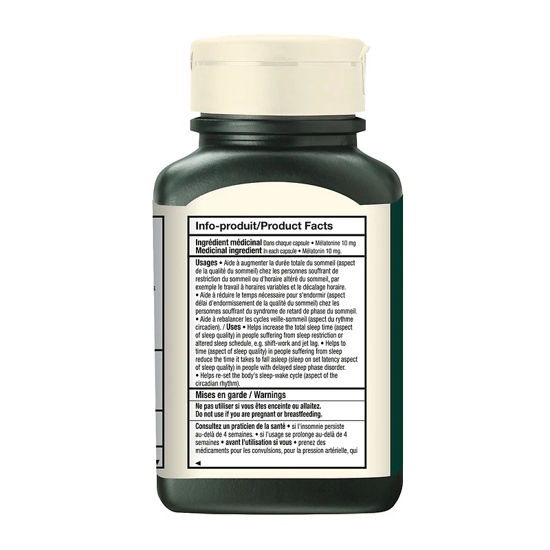 Mélatonine 10 mg Extra Fort - Format Valeur 180 Capsules