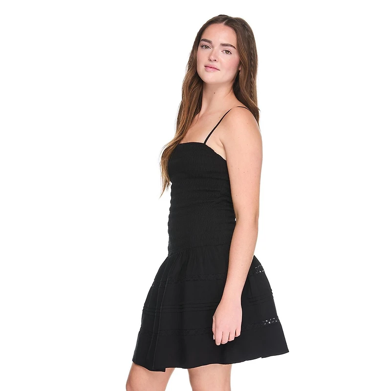 Robe courte à smocks Wild Skye pour femmes