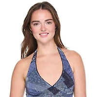 Wild Skye Women's Mesh Halter Maxi Dress