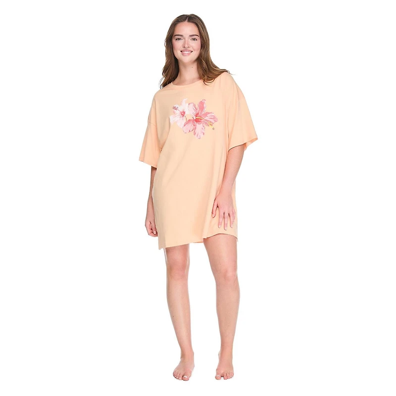 T-shirt de nuit à manches courtes No Boundaries pour femmes