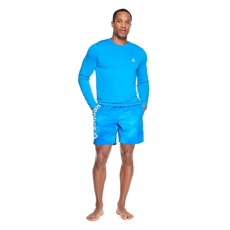 Maillot de bain anti-UV à manches longues Reebok pour hommes