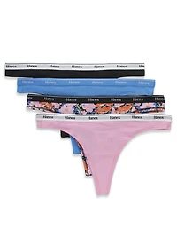 Hanes Originals Women's Stretch Thongs, pack of 4