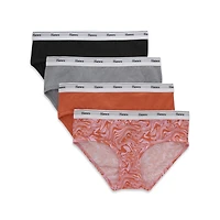 Hanes Originals culottes a la hanche extensibles pour femmes, packet de 4