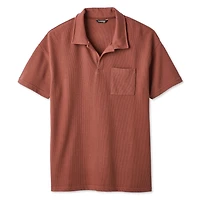 George Men's Textured Johnny Collar Polo