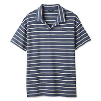 George Men's Textured Johnny Collar Polo
