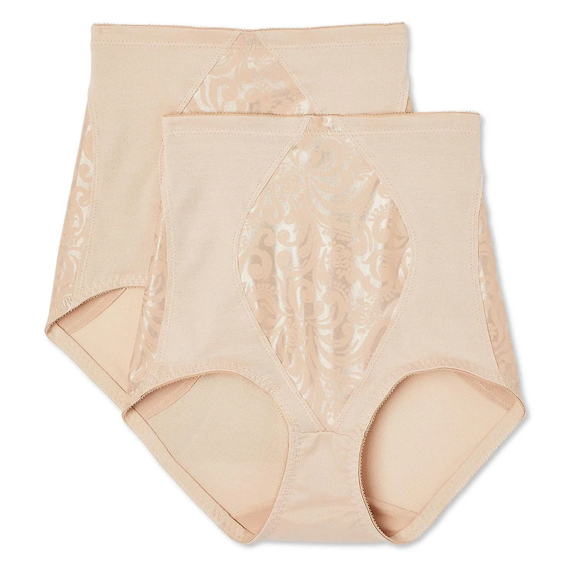Lot de 2 culottes gainantes George pour femmes Tailles M-TTG