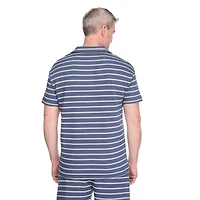 Polo à col Johnny texturé George pour hommes