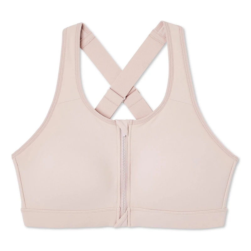 Soutien-gorge zippé Athletic Works pour femmes