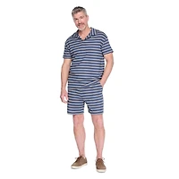Polo à col Johnny texturé George pour hommes