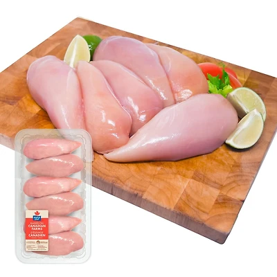 Poitrines de poulet désossées sans peau Maple Leaf, 5-7 mrcx, 1.23 - 1.99 KG