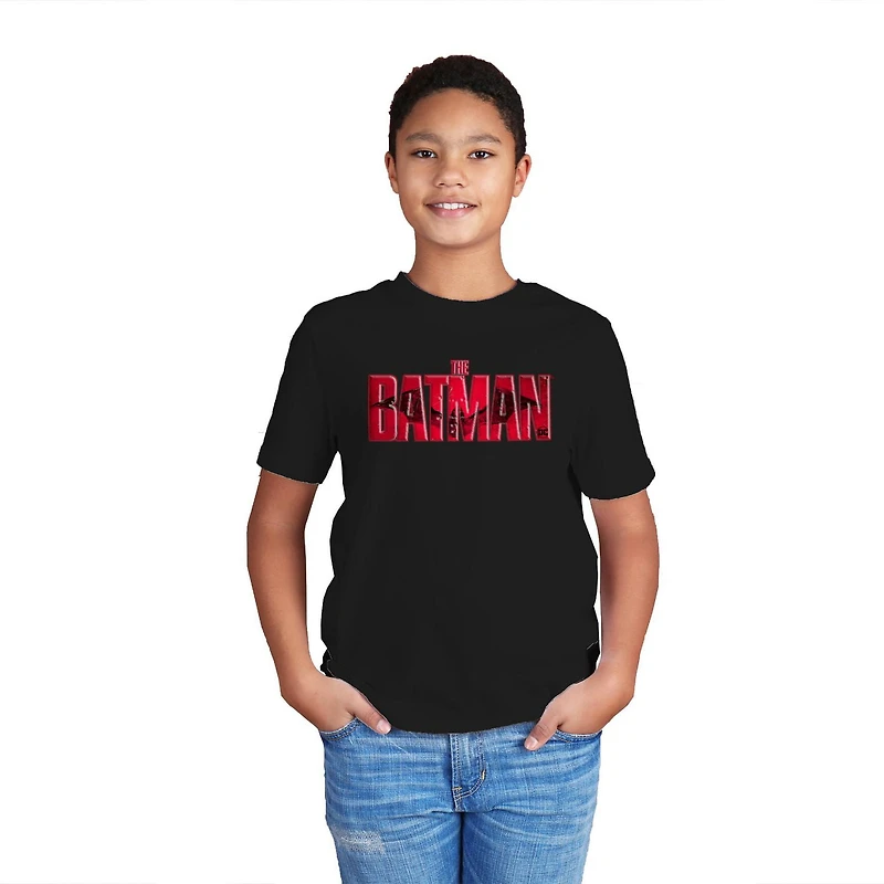 T-shirt à manches courtes Batman Watching Over pour garçon