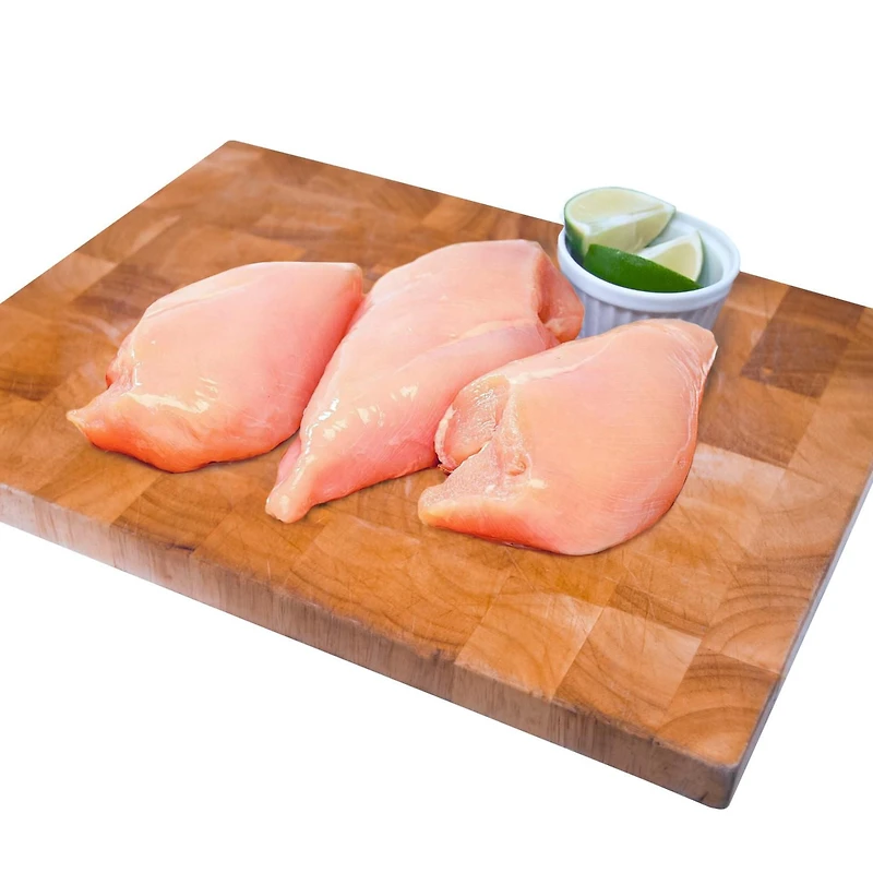 Poitrines de poulet désossées sans peau Élevé sans antibiotiques Prime, 2 - 4 mrcx, 0.53 - 0.71 KG