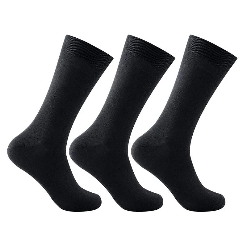 George Men's Dress Crew Socks 3-Pack, Sizes 7-11