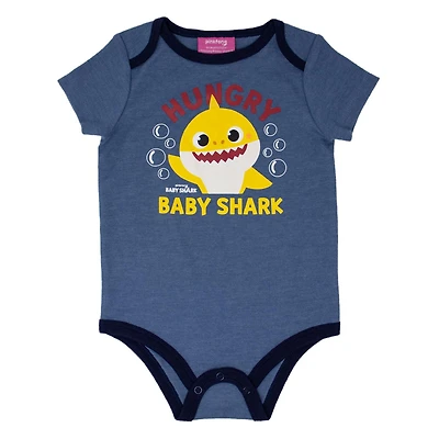 Baby Shark Short Sleeve Romper Suit for Infants