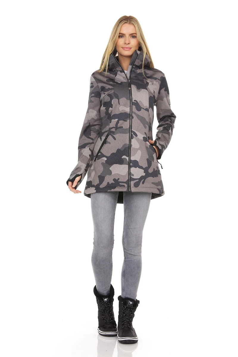 Veste à coquille souple extensible Swiss Tech taille plus pour femmes