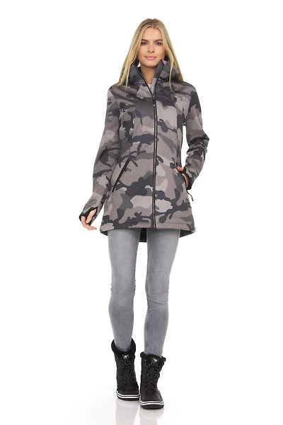 Swiss Tech Women's Plus Size Stretch Soft-Shell Jacket