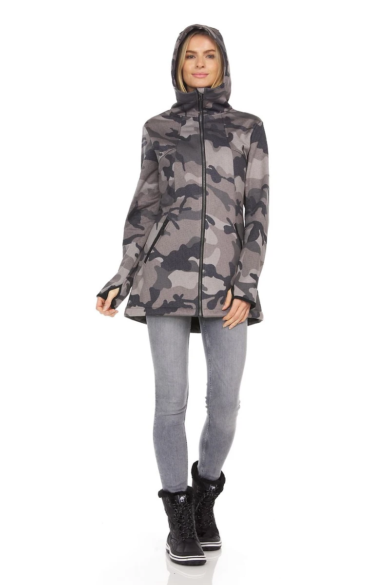 Veste à coquille souple extensible Swiss Tech taille plus pour femmes