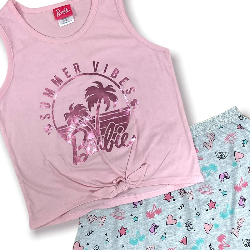 Barbie Ensemble 2 pièces jupe et camisole ;a nœud pour fille