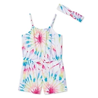 Justice Girls' Romper and Headband 2-Piece Set