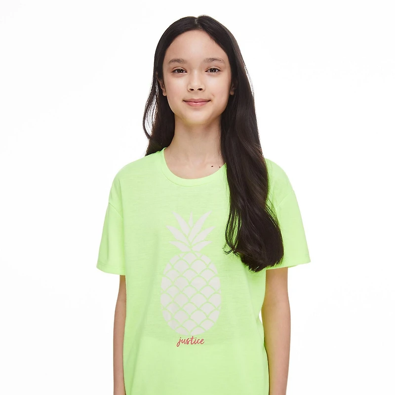 Justice Girls' Interactive Glow-in-the-Dark Pajamas 3-Piece Set