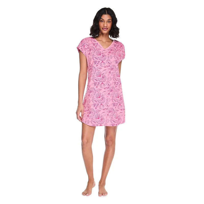 Chemise de nuit à encolure en V George pour femmes