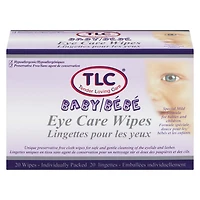 TLC LINGETTES SOIN DES YEUX POUR BÉBÉ 20'S TLC : la seule façon de prendre soin