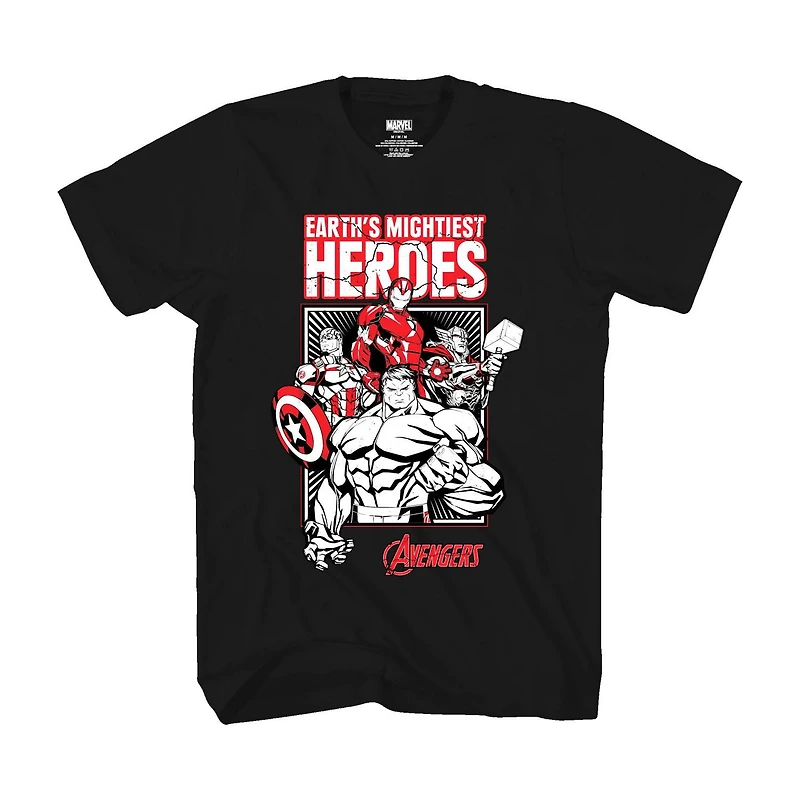 T-shirt à manches courtes Marvel Avengers pour garçon