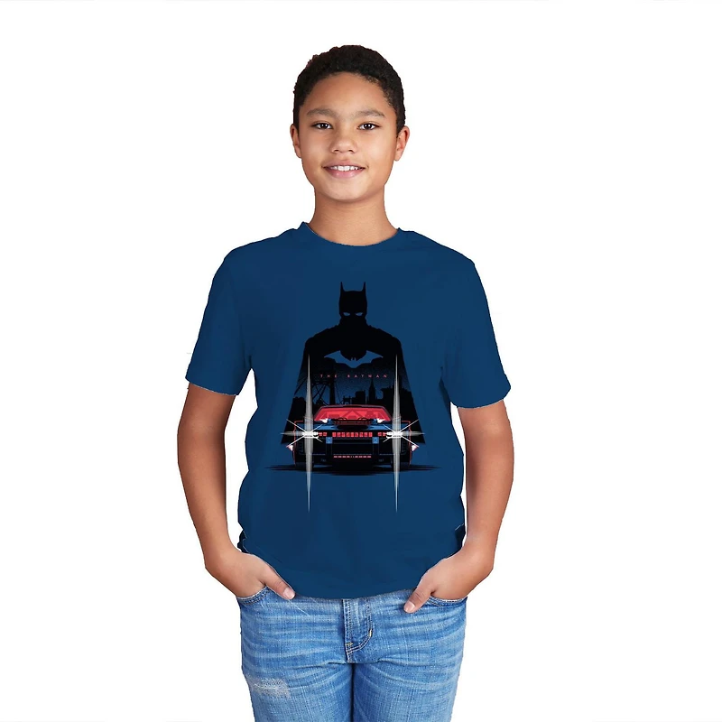 Boys The Batman Car Short Sleeve T-Shirt