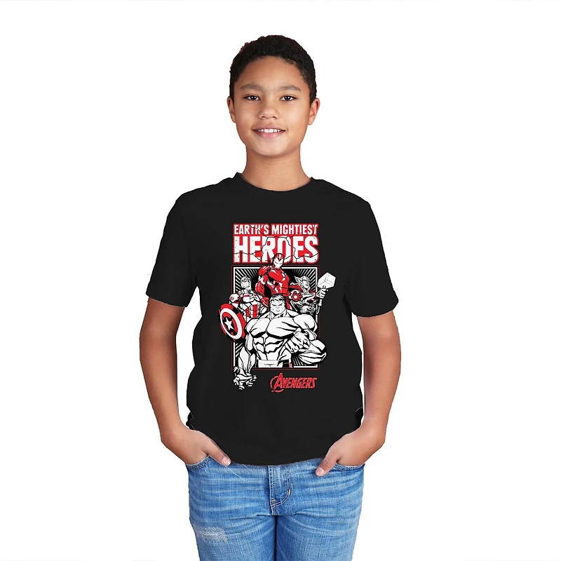 T-shirt à manches courtes Marvel Avengers pour garçon