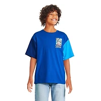 Marvel Boys' Captain America Mesh Sleeve Tee