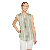 Iyla Women's Sleeveless Peasant Top