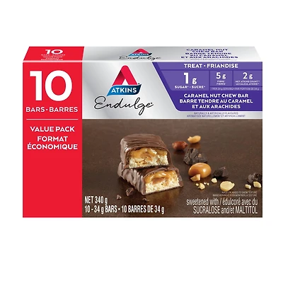 Atkins Endulge Caramel Nut Chew Bars - Value Pack