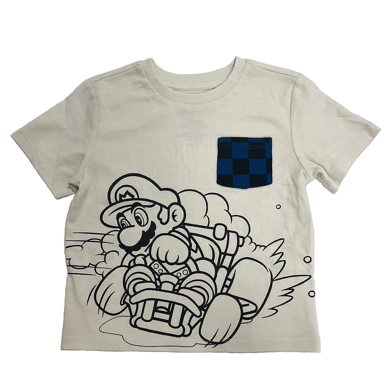 Ensemble 2 pièces avec short Nintendo Mario Kart pour petits garçons