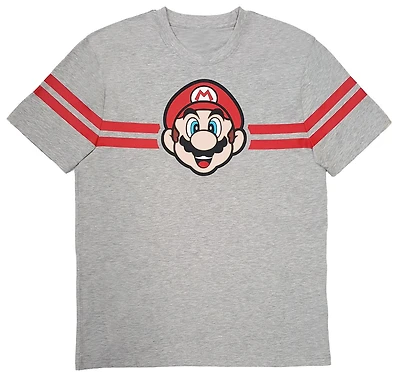 Super Mario T-shirt rayé à manches courtes pour hommes