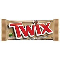 Barre de chocolat aux biscuits au caramel Twix, barre individuelle, 50 g 1 barre, 50 g