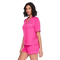George Women's Two Piece Notch Collar Shirt Set