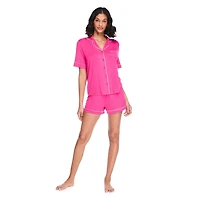 George Women's Two Piece Notch Collar Shirt Set