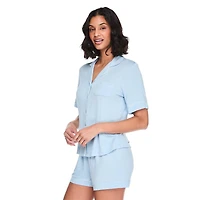 Ensemble de nuit 2 pièces avec chemise à col cranté George pour femmes