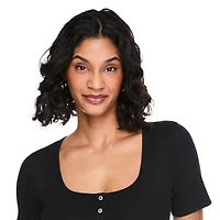 Justaucorps avec encolure henley George pour femmes