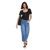 Justaucorps avec encolure henley George pour femmes