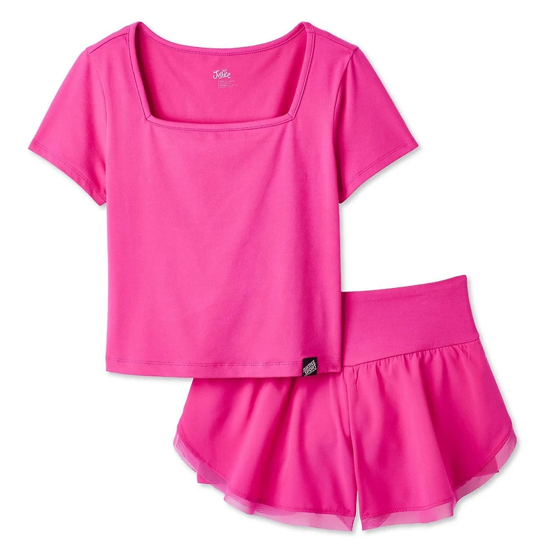Justice Girls' Two Piece Short Set