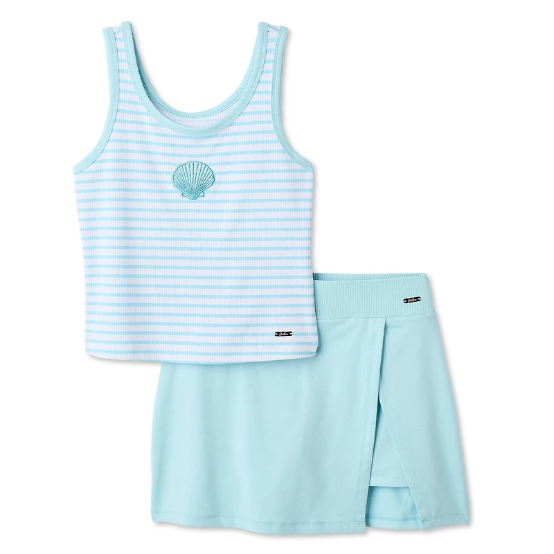 Justice Girls' Two Piece Skort Set